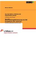 Ausschüttungsbemessung aus der Perspektive der externen Unternehmensrechnung: (German)