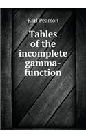 Tables of the Incomplete Gamma-Function