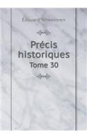 Précis historiques Tome 30