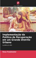 Implementação da Política de Recuperação em um Grande Distrito Urbano