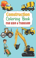 Construction Coloring Book For Kids & Toddlers