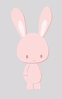 RABBIT Composition Notebook: 7.5 X 9.25 Primary Ruled 110 pages book for girls, kids, school, students and teachers