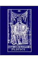 XI Justice: Tarot Diary Log Book, Record and Interpret Readings, Daily Draw Journal