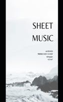 Sheet Music 10 staves with treble clef / G clef 120 pages 8.5"x11": (9 Promusic)