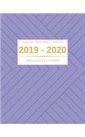2019 - 2020 Planner Weekly And Monthly