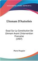 L'Annam D'Autrefois