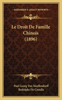 Droit De Famille Chinois (1896)