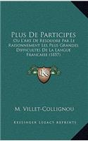 Plus De Participes