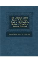de Legibus Libri Tres