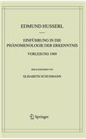 Einführung in Die Phänomenologie Der Erkenntnis. Vorlesung 1909