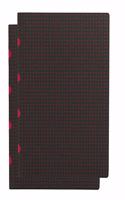 Black on Red / Black on Red (set of two) B7 Lined Notebooks