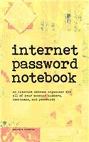Internet Password Notebook: A Pocket-Sized Internet Address Organizer for All of Your Usernames and Passwords