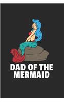 Meerjungfrau Papa Notizbuch: Meerjungfrau Papa Notizbuch für Liebhaber / Notizheft / Notizblock A5 (6x9in) Dotted Notebook / Punkteraster / 120 gepunktete Seiten