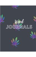 Marijuana Weed Lovers Notebook: 8.5X11 Wide Ruled Notebook Vol 37