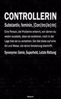 Controllerin Notizbuch