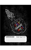 First Grade Rocks Composition Book (Wide Ruled/ 110 pages/ 7.44x9.69)