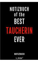 Notizbuch für Taucherin: Originelle Geschenk-Idee [120 Seiten liniertes blanko Papier ]