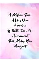 A Mistake That Makes You Humble