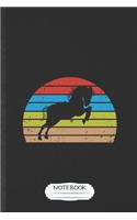 Notebook: Funny Horse Lover Lined Notebook/ Blank Journal For Cowboy Cowgirl Riding, Inspirational Saying Unique Special Birthday Gift Idea Modern 6x9 110 Pag