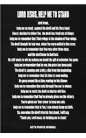 Lord Jesus, Help Me To Stand