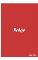 Paige: Collectible Notebook (Rose Red)