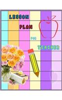 Lesson Plan for teacher: Lesson planner /Teacher Planning / Classroom management/Notebook for teacher/ Weekly planer undated