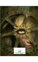 Cornell Notes Notebook: 8.5x11 120 page, Cornell Notebook: Steampunk Eye Cover Design