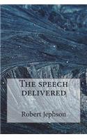 The speech delivered
