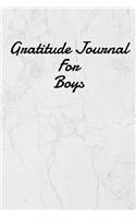 Gratitude Journal for Boys: Blank Line Journal