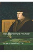 History of England from the Fall of Wolsey to the Death of Elizabeth Part 2 Volume 2