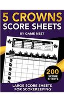 5 Crowns Score Sheets
