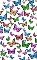 Colourful Butterflies Notebook: 5" x 8" 150 Lined Pages Durable Glossy Softcover