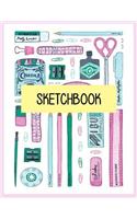 Sketchbook: 100 Pages of 8.5" X 11" Blank Paper for Drawing, Doodling or Sketching