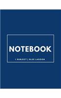 Notebook 1 Subject: Blue Lagoon: Notebook 8.5 X 11: Notebook 100 Pages: Blue Lagoon: Notebook 8.5 X 11: Notebook 100 Pages