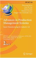 Advances in Production Management Systems. Smart Manufacturing for Industry 4.0