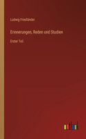 Erinnerungen, Reden und Studien