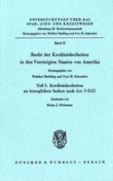 Recht Der Kreditsicherheiten in Den Vereinigten Staaten Von Amerika