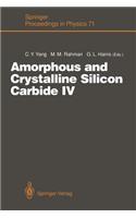 Amorphous and Crystalline Silicon Carbide IV