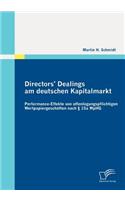 Directors' Dealings am deutschen Kapitalmarkt