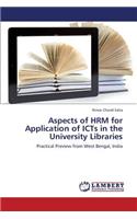 Aspects of Hrm for Application of Icts in the University Libraries