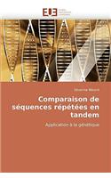 Comparaison de S�quences R�p�t�es En Tandem