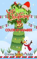 Merry Christmas Color By Number Coloring Book For Adults
