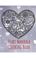 Heart Mandala Coloring Book