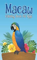 Macaw Coloring Book For Kids
