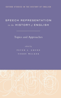 Speech Representation in the History of English