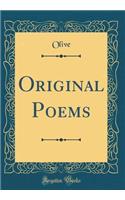 Original Poems (Classic Reprint)