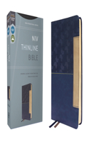 NIV, Thinline Bible, Leathersoft, Blue, Red Letter, Comfort Print