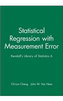 Statistical Regression with Measurement Error