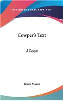 Cowper's Text: A Poem