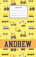 Composition Book Andrew